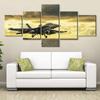 Aviation Airplane Jets Military Modular Mural 5Pcs Wall Art Canvas Poster Pictures Paintings Home Decor Living Room Decoration