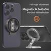 2025 Double Sided MagSafe Phone Stand Magnetic Phone Ring Holder Kickstand Magnet Grip for iPhone 15 16 Android Gym Car Holder
