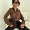 2025 Women's Comfy Autumn/Winter Inner Layering Shirt - Atmospheric Brown