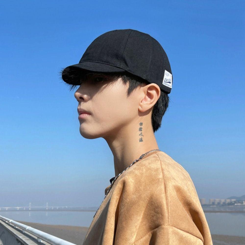 Козырек бейсболка с короткими полями, регулируемая кепка с низким профилем, винтажная кепка для папы в стиле дальнобойщика, мужская