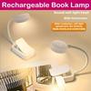 Mini Clip Book Lamp LED Table Lamp Eye Protection 3 Colors Battery Powered USB Night Light Portable Bedside Student Reading Lamp