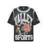 2025 American trendy brand Vall washed old printed short-sleeved hip-hop loose street fashion T-shirt for men and women