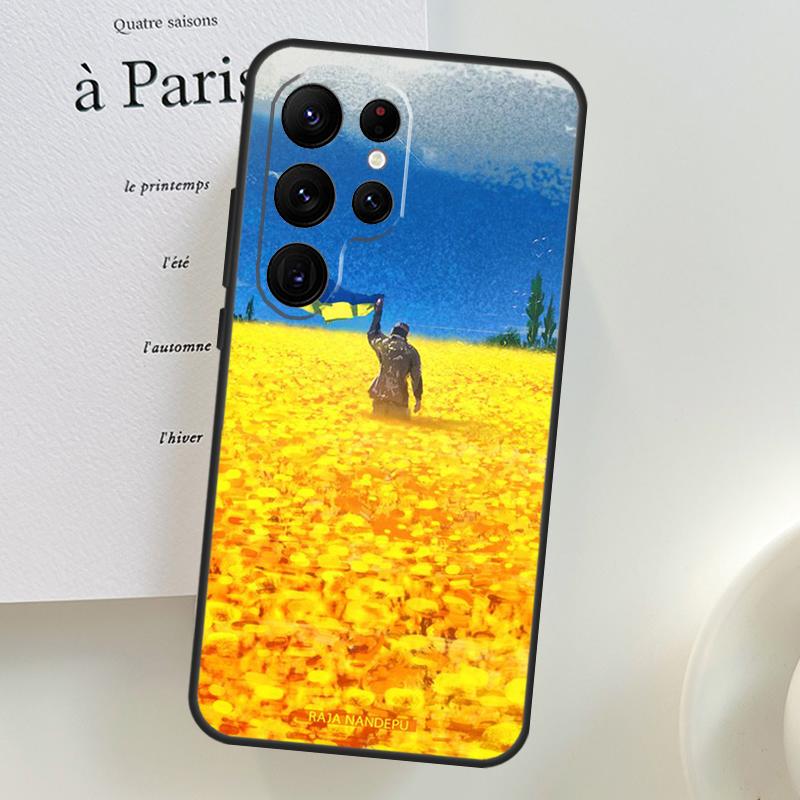Чехол с украинским флагом для Samsung Galaxy S26 Ultra S25 S24 S23 S22 S21 S10 Plus S20 FE S25 Ultra