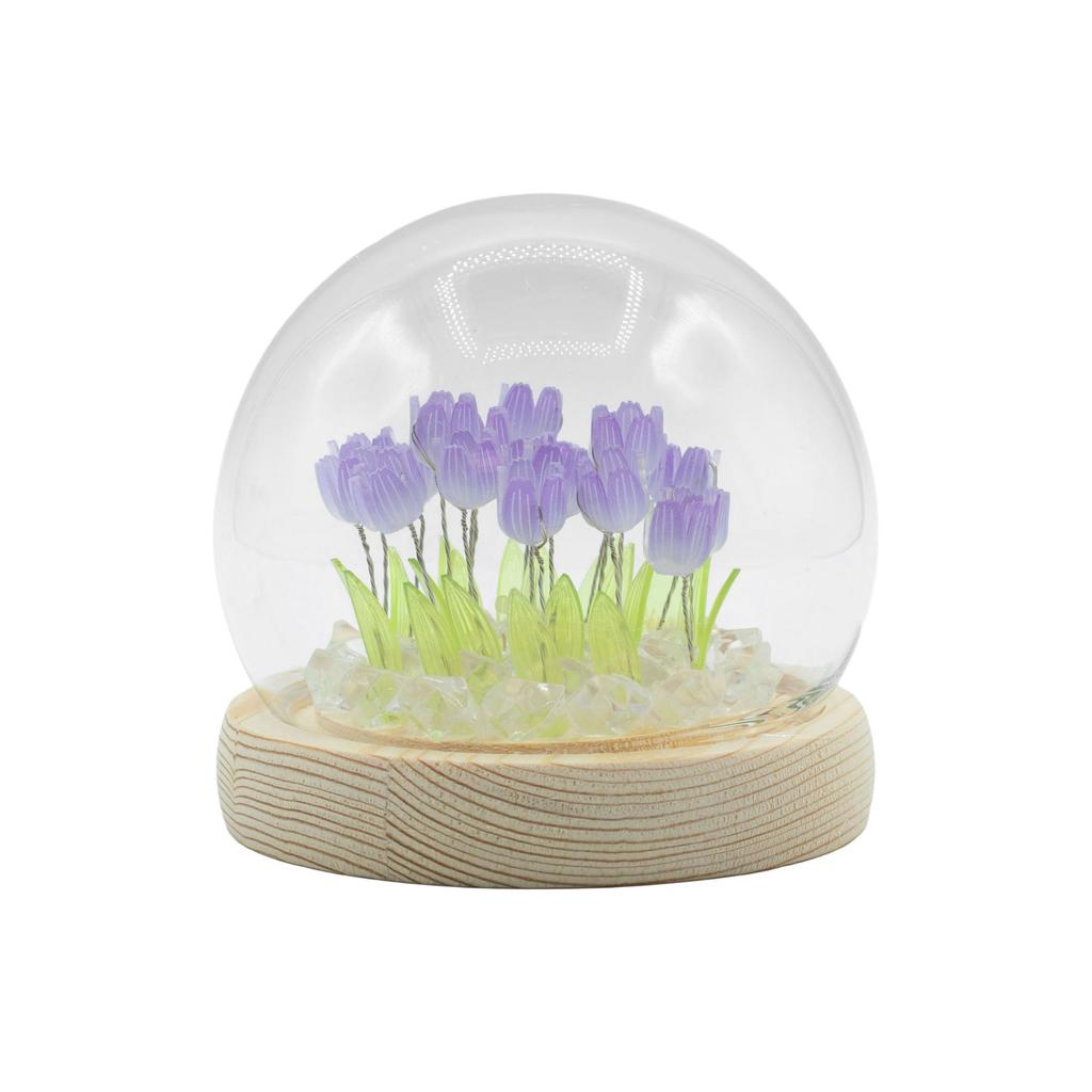 Floral Glow Garden Dome – 20 Tulips – LED USB