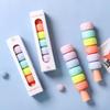 6pcs Macaron Cookie Highlighter Pen Set Fluorescent Color Marker Liner Pens for Drawing Paint Art Kid Gift