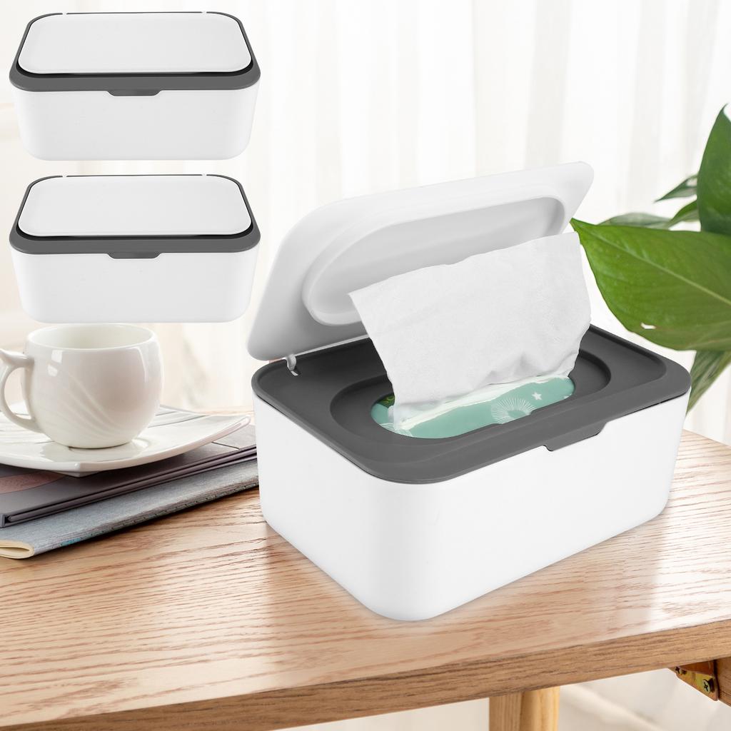 1/2Pc Wipes Dispenser Baby Wipe Holder with Lid Refillable Wet Tissue Container Dustproof Large Capacity Sealing Container Cases