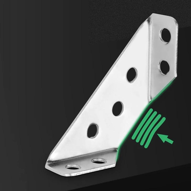 10/20/40/50 шт. Утолщенный угловой код из нержавеющей стали 90 градусов Прямой угол Фиксирующий кронштейн Мебельные соединители