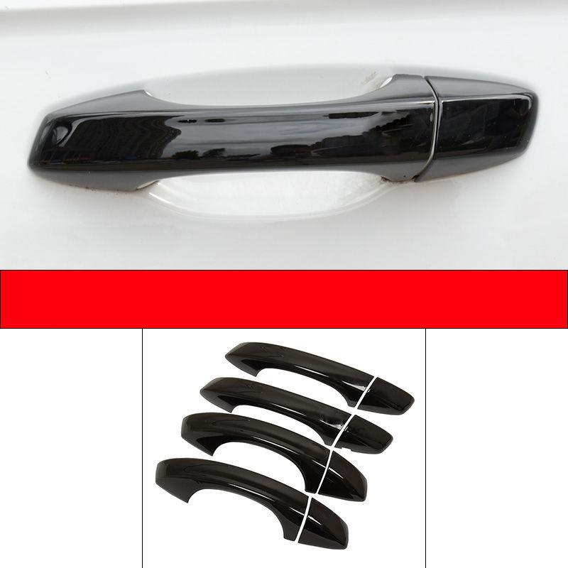for Skoda Kodiaq NS7 2016~ 2017 Gloss Black Outer Door Handle Cover Protective Styling Stickers Trim Car Accessories Parts