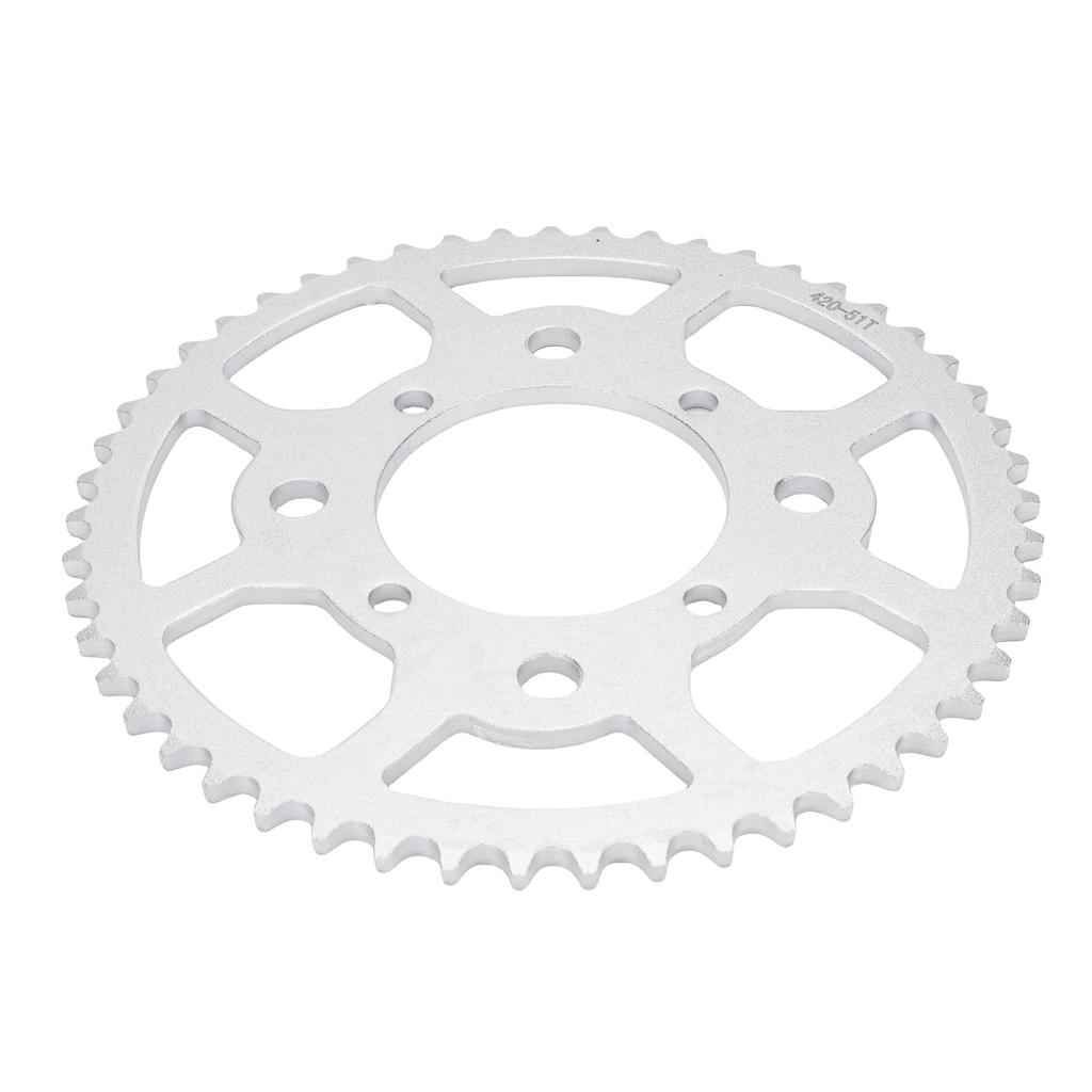 Задняя цепная звезда 420 51T из твердого стального сплава, эффективное передаточное число, улучшенная передача мощности для квадроцикла, питбайка