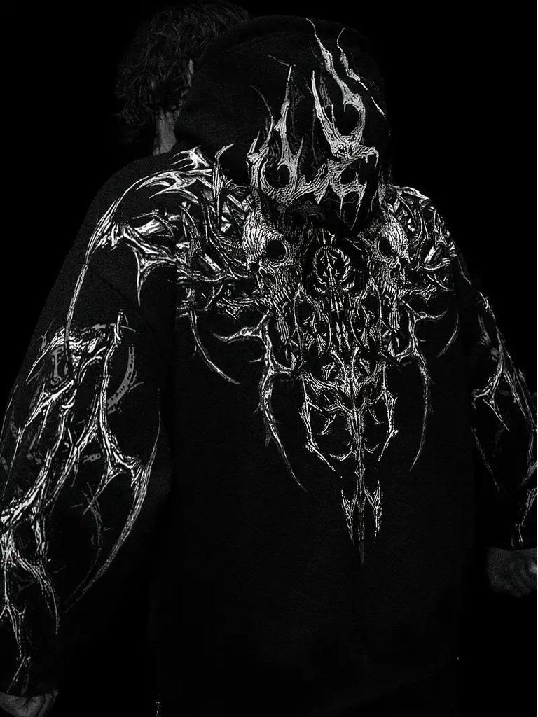 Breathedivinity Мужская толстовка-куртка большого размера с принтом Осень