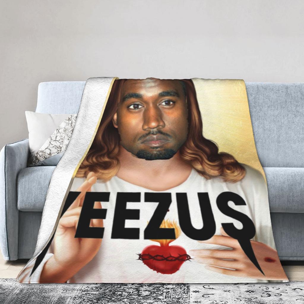 Супер Мягкое k-kanyes w-wests смешное мемное Пледовое одеяло Премиум Фланелевый Флис Легкое Постельное одеяло Пушистые Плюшевые одеяла