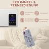 Electric Heater, Wall Mount, Oscillation Function, 2 Modes, Timer, LED Display, White