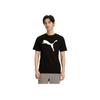 Puma Футболка мужская с коротким рукавом, удобная, прочная, повседневная, с логотипом в стиле колор-блок, черная, 690410-01