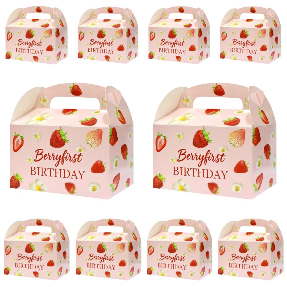 10PCS Paper Gift Packaging Box Empty Box Packing Case Cartoon Handhold Gift Boxes Baby Shower