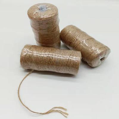 3 нити тонкой пеньковой веревки толщиной 2 мм, пеньковая нить, декоративная тонкая веревка, самодельная, плетеная пеньковая веревка основного цвета, декоративная веревка в стиле ретро