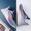 2025 Summer Mesh Running Shoes Men's Lightweight Middle Help Actual Basketball Shoes Gold and Blue Student Mesh Breathable Women's Sneakers