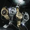Casio Серия Fine Metallic Прочный Силикон Международная модель G-Shock Аналогово-Цифровые Часы, Золотой, Ремешок, GM-2100YMG-9A9, Мужские,