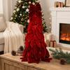 Soft Velvet Bow Christmas Tree Exquisite Holiday Tabletop Decoration  Christmas Scene Decoration