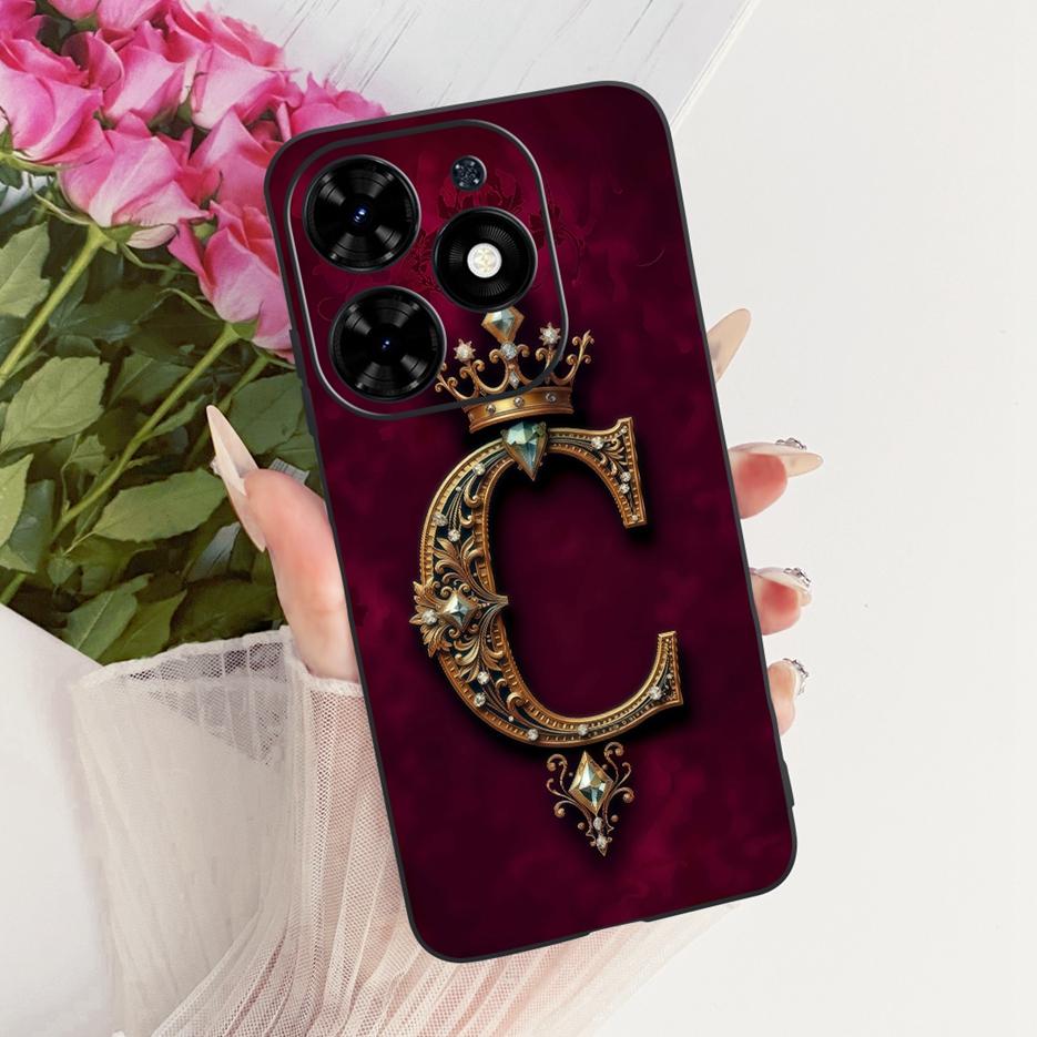Чехол для Infinix Hot 40i Hot40 Pro X6837 Новая Мода Буквы для Пары Чехол Мягкий Силиконовый Чехол Для Infinix Hot 40 Pro Ho40i Fundas
