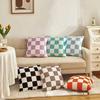 Checkerboard Plaid Cushion Cover Pillowcase Sofa Seat Bed Retro Home Decor
