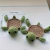 2 шт. подставки в виде черепахи, забавные подставки ручной вязки, милые подставки в форме черепахи, украшения для рабочего стола, подарки, изолированные подставки, офисные подставки