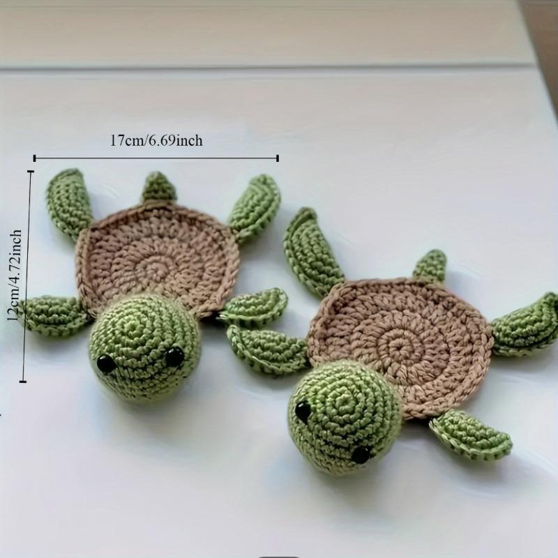 2 шт. подставки в виде черепахи, забавные подставки ручной вязки, милые подставки в форме черепахи, украшения для рабочего стола, подарки, изолированные подставки, офисные подставки