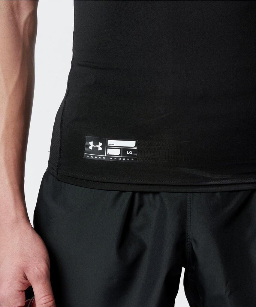 UNDER ARMOR Баскетбольный базовый слой UA Heat Gear Armor Компрессионный с коротким рукавом Воротник-стойка Мужской Черный LG