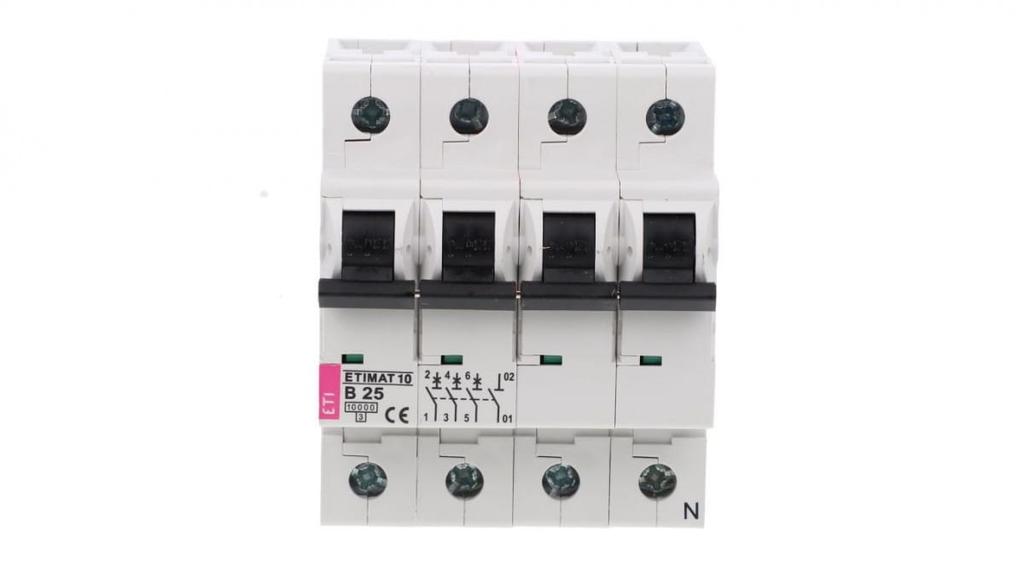 Circuit Breaker 3P+Nb 25A 10Ka Ac Etimat10 002126718