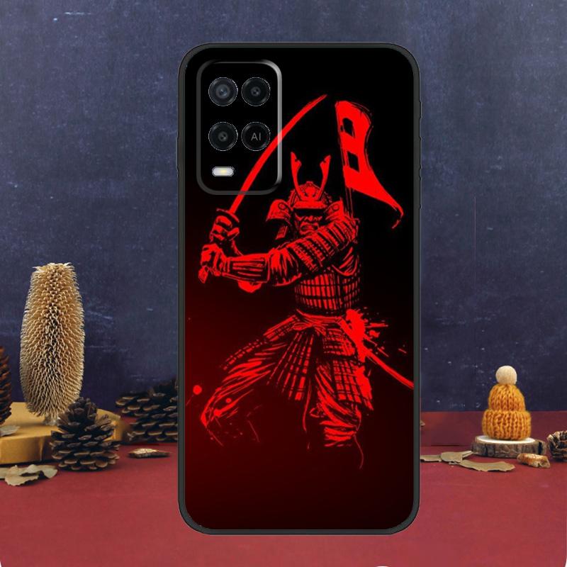 Чехол Самурай Маска Демона Для OPPO A17 A77 A58 A78 A98 A15 A5 A9 A96 A76 A16 A54 A74 A94 A52 A72 A79 A57S A53S