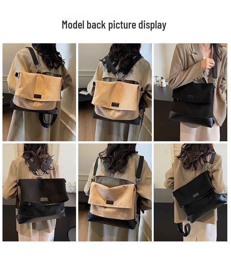 Женский рюкзак большой вместимости в стиле ретро 2024 года — модная сумка для дальних поездок на осень/зиму