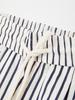 IKALOOK Semi-Wide Fit Striped Elastic Pants Dd1Smpt153