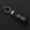 Fashion Suede Leather Car Keychain For BMW X1 X2 X3 X4 X5 X6 X7 F48 E84 U11 E83 F25 G01 E71 E70 F15 GT Auto Keychain Accessories