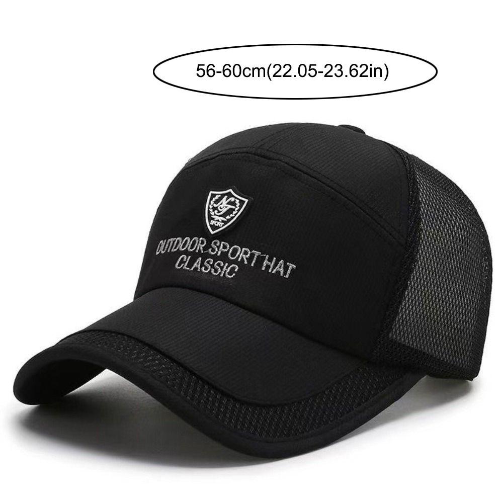 Adjustable Embroidered Mesh Baseball Hats Quick Dry Sunscreen Hats For Man Women Unisex