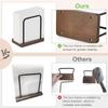 Mkono Napkin Holder for Table Wooden Paper Napkin Dispenser Servilletero for Kitchen Dining Room Cocktail Bar Party Outdoor, Brown