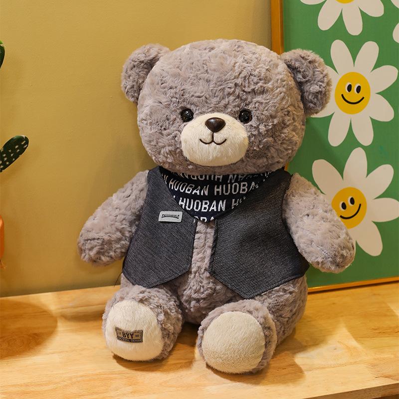 Jack Bear Cute Doll Jack Bear Plush Toy Big Bear Doll Doll Grab Machine Doll Female Gift