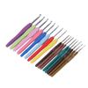 16 Pcs Crochet Hook Set Portable Comfortable Plastic Handle Thick Thin Crochet Needle Set