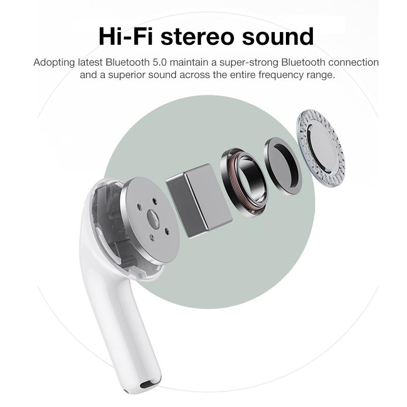 New AP2 1:1 Bluetooth Earbud Wireless Earphone Mini Headphone Waterproof Touch Control Gaming Music Headset Airpods For Iphone Xiaomi