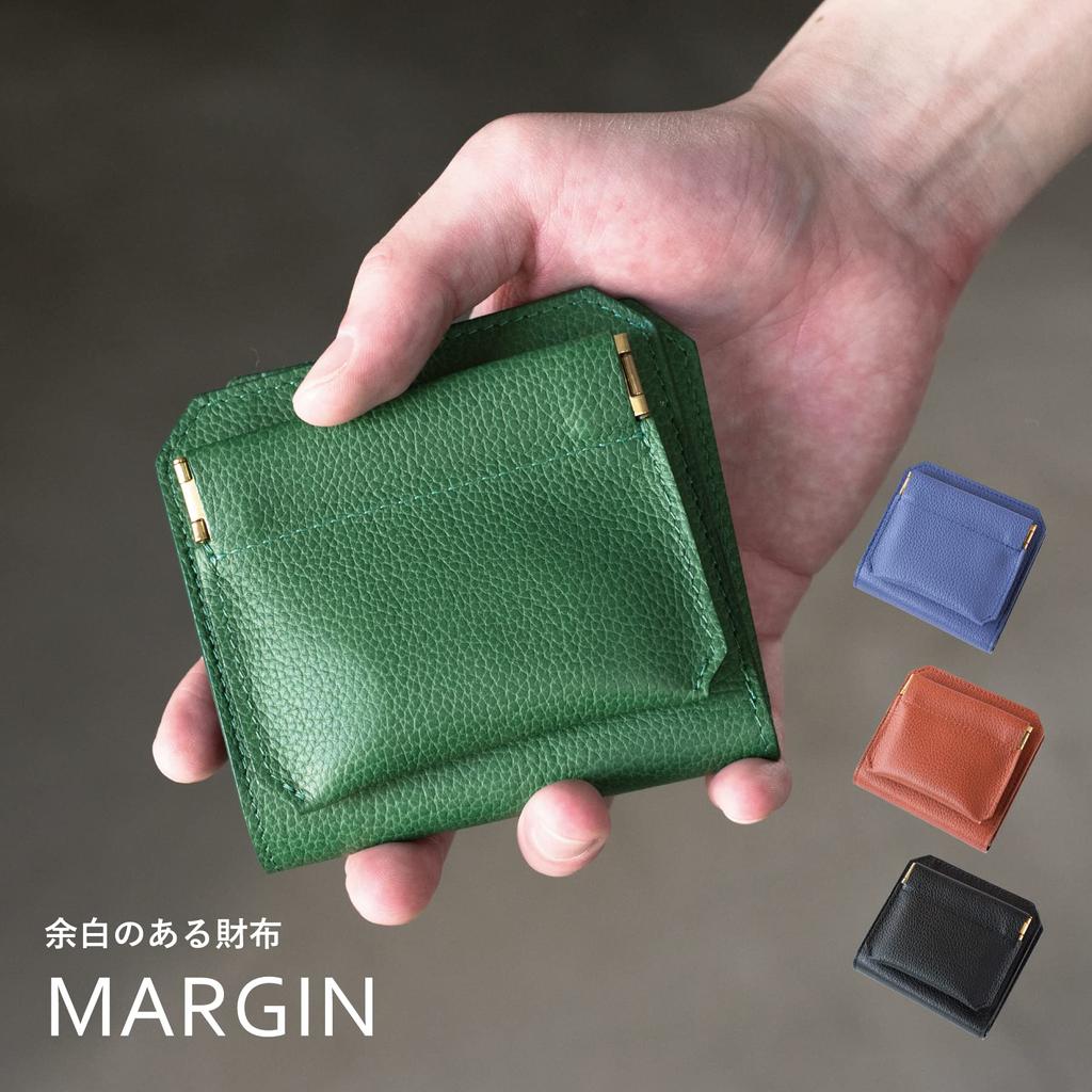 Товар пока есть в наличии Двойной кошелек MARGIN Кошелек для монет из натуральной кожи, сделанный в Японии, компактный кошелек с дополнительным пространством, большой вместимостью [Снят с производства в последний раз]