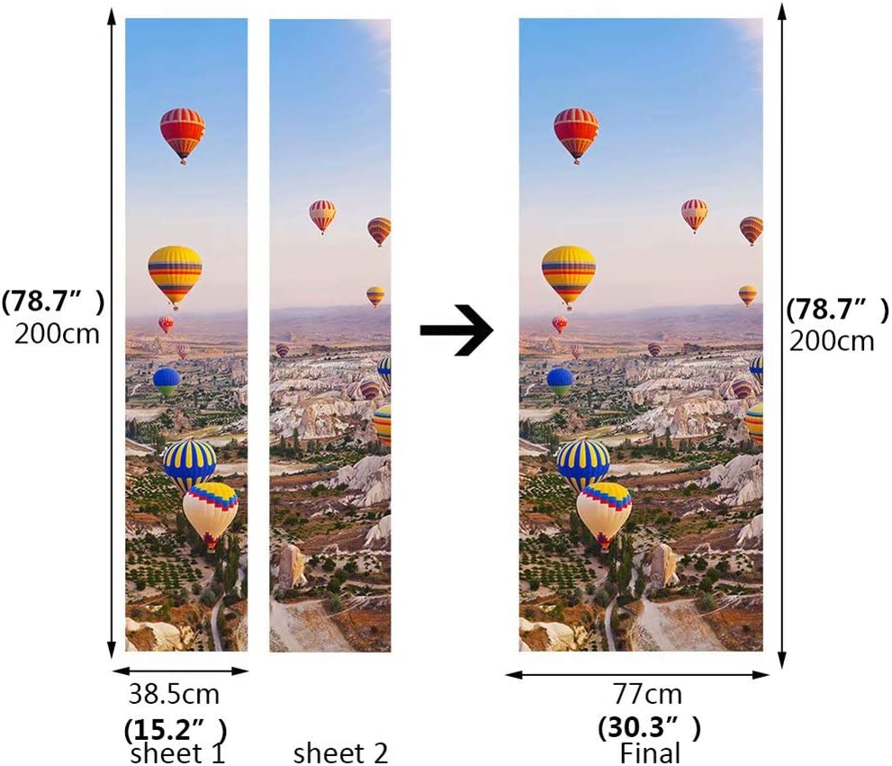 Наклейка на дверь, настенная бумага, 3D обои, сделай сам, постер, художественные фрески, домашний декор, наклейки с цитатой, украшение, самоклеящиеся съемные садовые