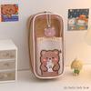 Japanese Pencil Case Transparent Large-capacity Student Pencil Case Cute Girl Creative Simple Pencil Case Stationery Bag