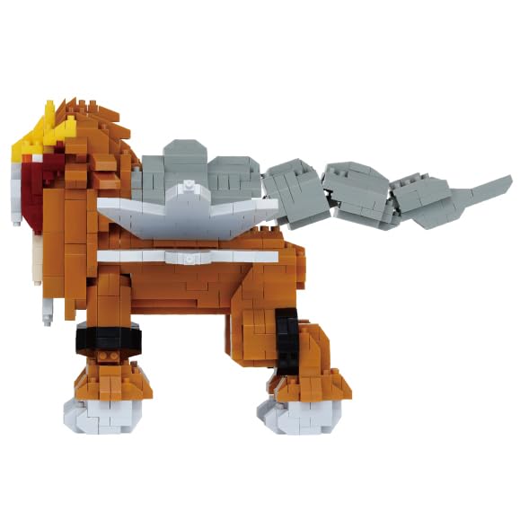 Kawada Nanoblock Pokémon Entei Deluxe Edition (NBPM108), 7 X 28 X 21 Cm, Ages 12 and Up, Interior Decoration, Hobby, NBPM108