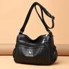 Женская сумка из мягкой кожи простая и универсальная 2025 весна новая сумка для матери среднего возраста большая вместимость многослойная на плечо сумка-мессенджер женская