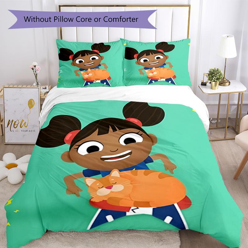3pcs Yakka Dee Bedding Set Duvet Cover Closure Includes 1 Duvet Cover & 2 Pillowcases, Soft and Comfortable for All Seasons.