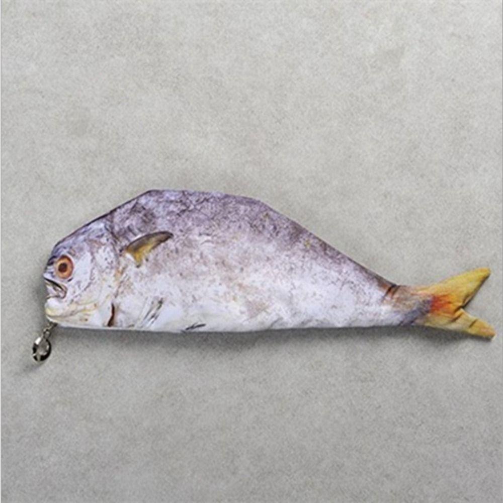 Пенал в форме рыбы, забавный кошелек-пауч, пенал в виде карпа, школьные принадлежности