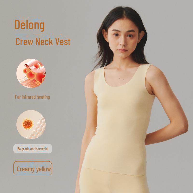 Женский толстый немецкий бархатный утепленный бесшовный зимний жилет