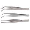 Tip Tweezers High Accuracy Stainless Steel Serrated Portable Tweezers 12.5cm