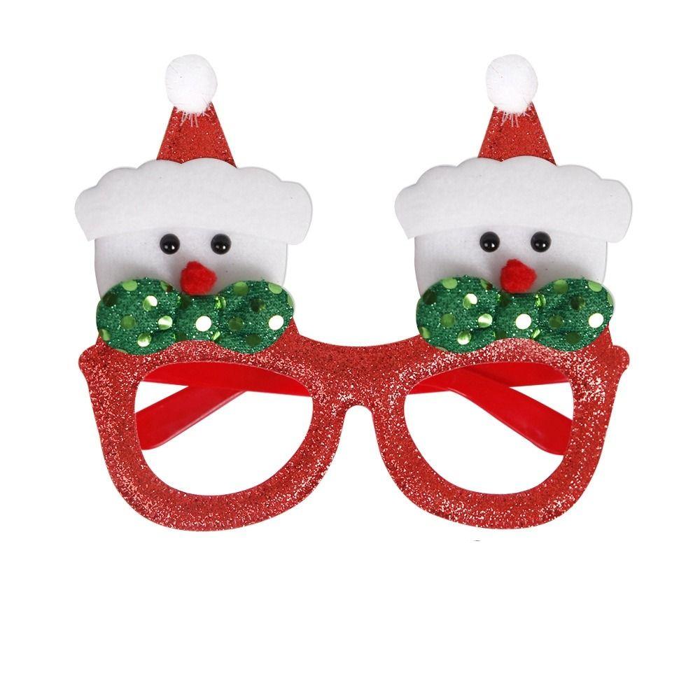 Party Decorations Christmas Frame Glasses Christmas Decorative Glasses Santa Claus Eyeglasses