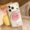 Яркий чехол-подставка в горошек для iPhone 16, iPhone 17, iPhone 17 Pro Max