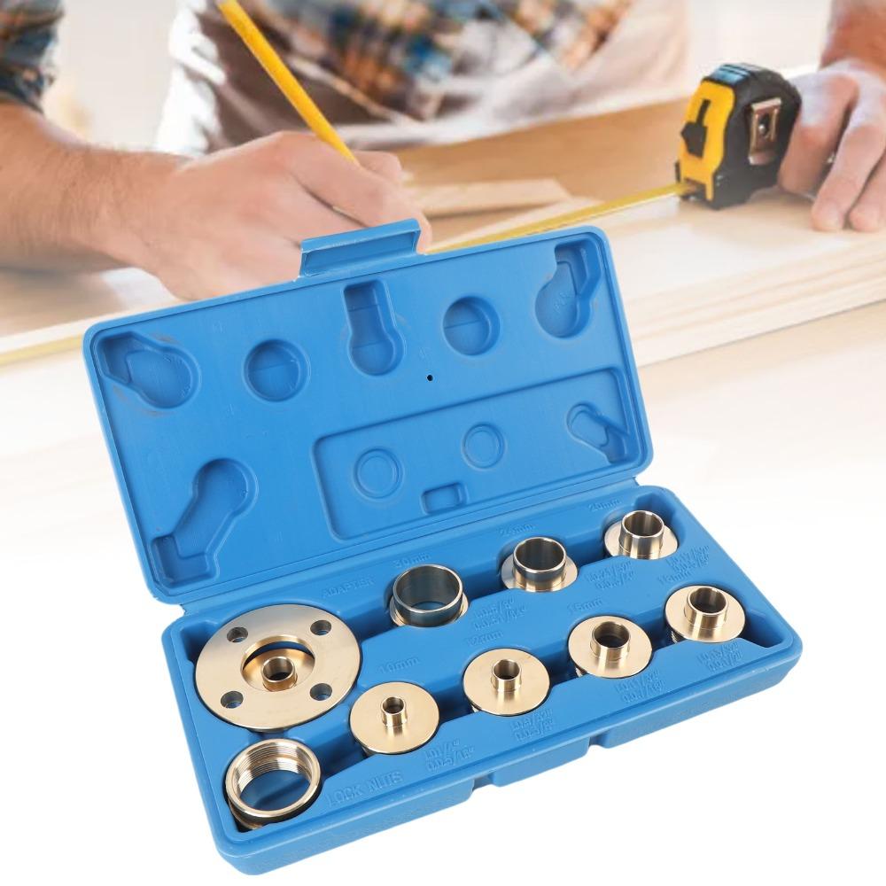 11 Pcs Premium Router Template Guide Brass Router Bushing Guide Set Router Guide Kit Woodworking