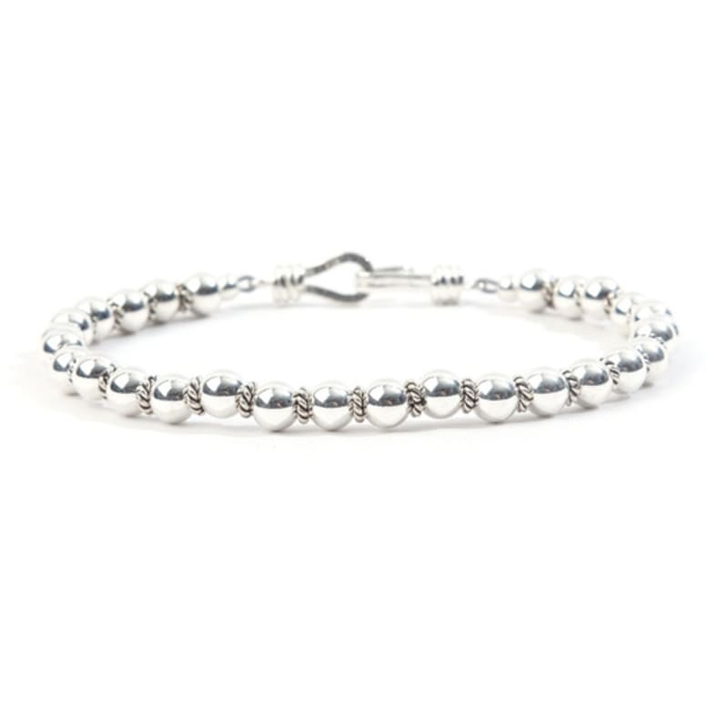 SEWNSWEN SILVER MIXED BEAD BRACELET